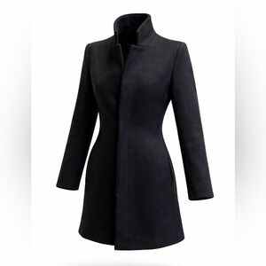 Attachment wool structured coat